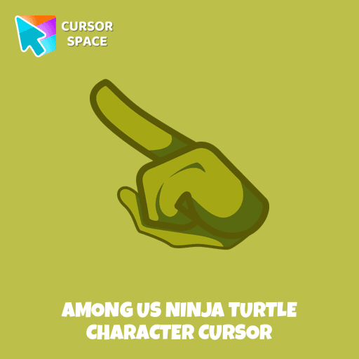 Among Us Ninja Turtle Character cursor
